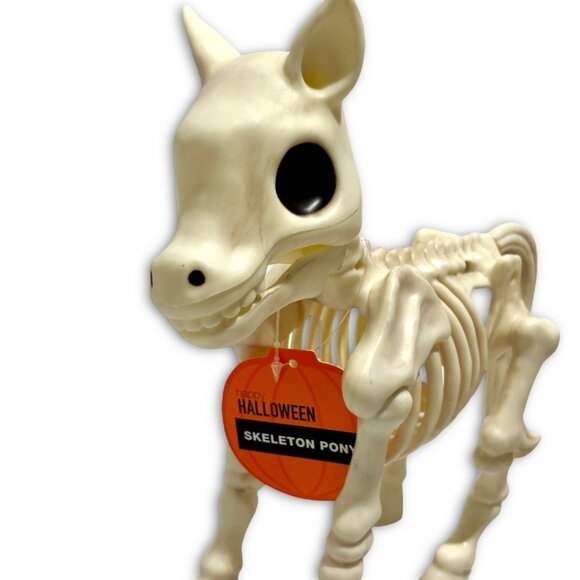 Skeleton Farm Halloween Decor Skeleton Cow & Skeleton Pony Statue. NEW! NWT! - Picture 3 of 8